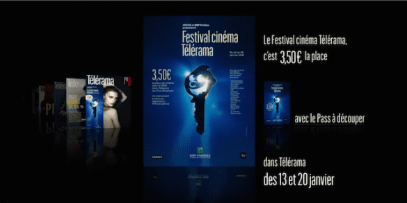 Affiche du festival Télérama 2016 extraite de la bande annonce