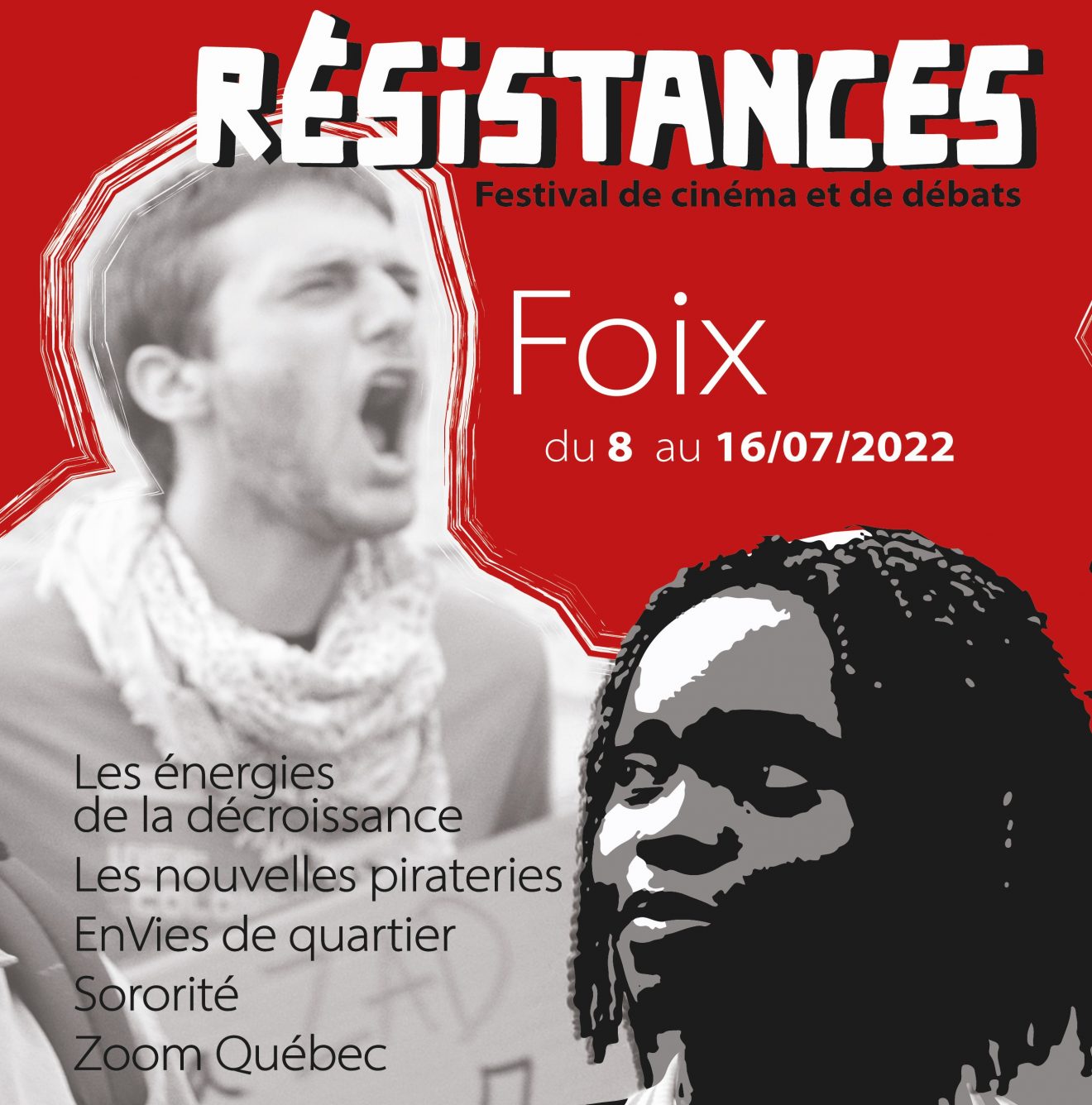 Affiche Festival Résistances 2022