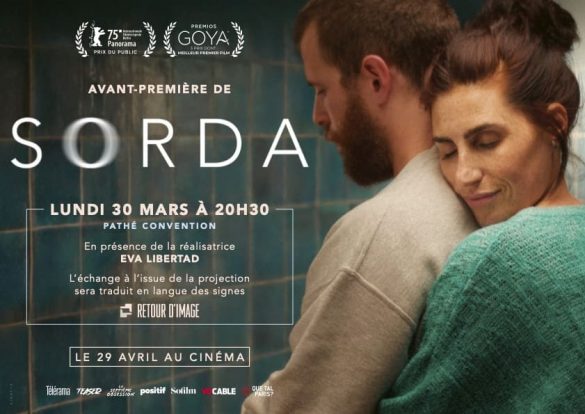 Affiche de l'avant-première SORDA du 30 mars au Pathé Convention à Paris, en présence de la réalisatrice.