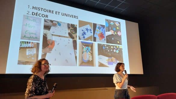 Photo de la restitution des deux ateliers de réalisation aux Cinémas du Palais de Créteil